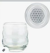 verre Mythos  fleur de vie platine 0.25L